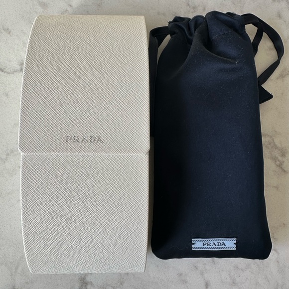 Authentic New Prada Rectangle Acetate Sunglasses in Dark Brown - Picture 10 of 13